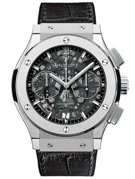 hublot classic fusion chrono aero titanium price|hublot classic fusion skeleton.